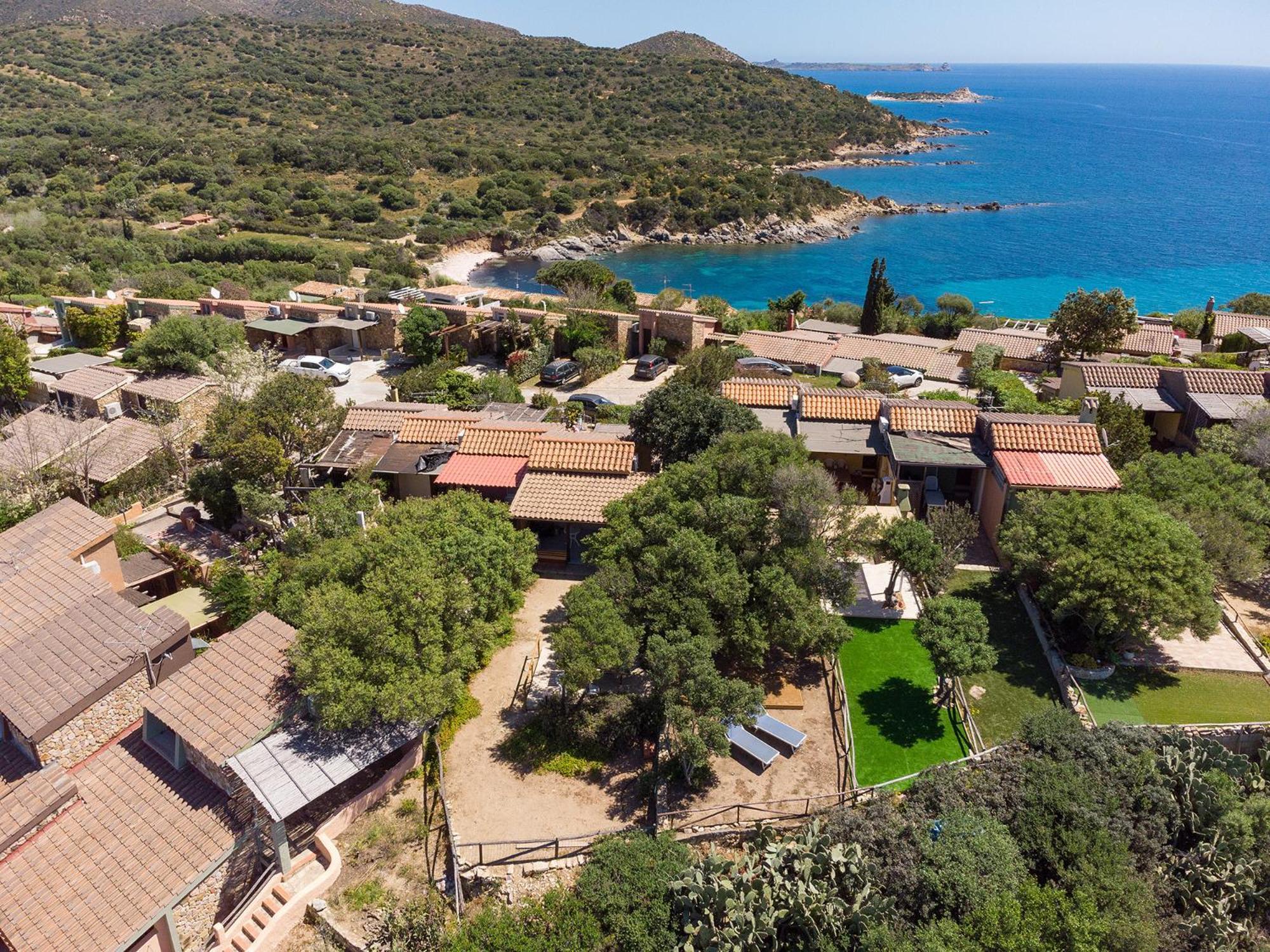 Villa Allegra Panoramica 150 Mt Dal Mare Villasimius Bagian luar foto